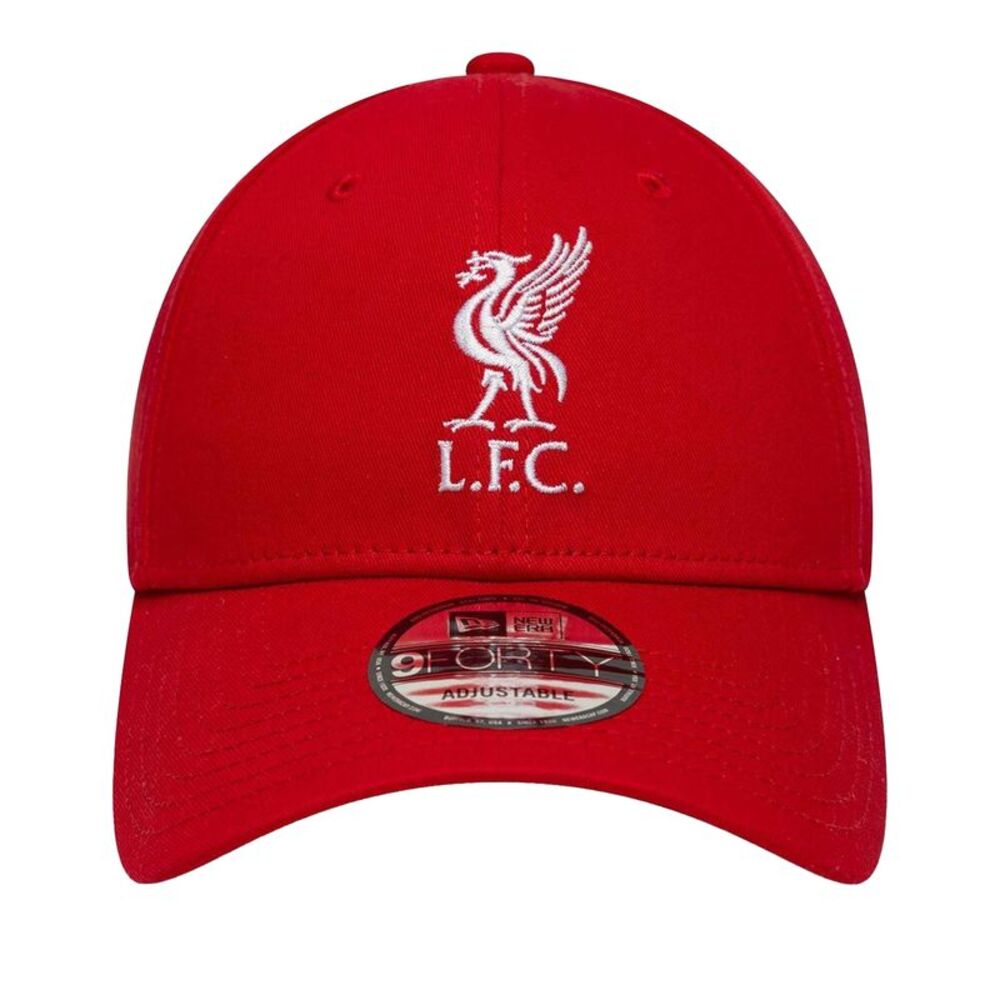 Liverpool FC Embroidered Logo Football Baseball Cap / Red